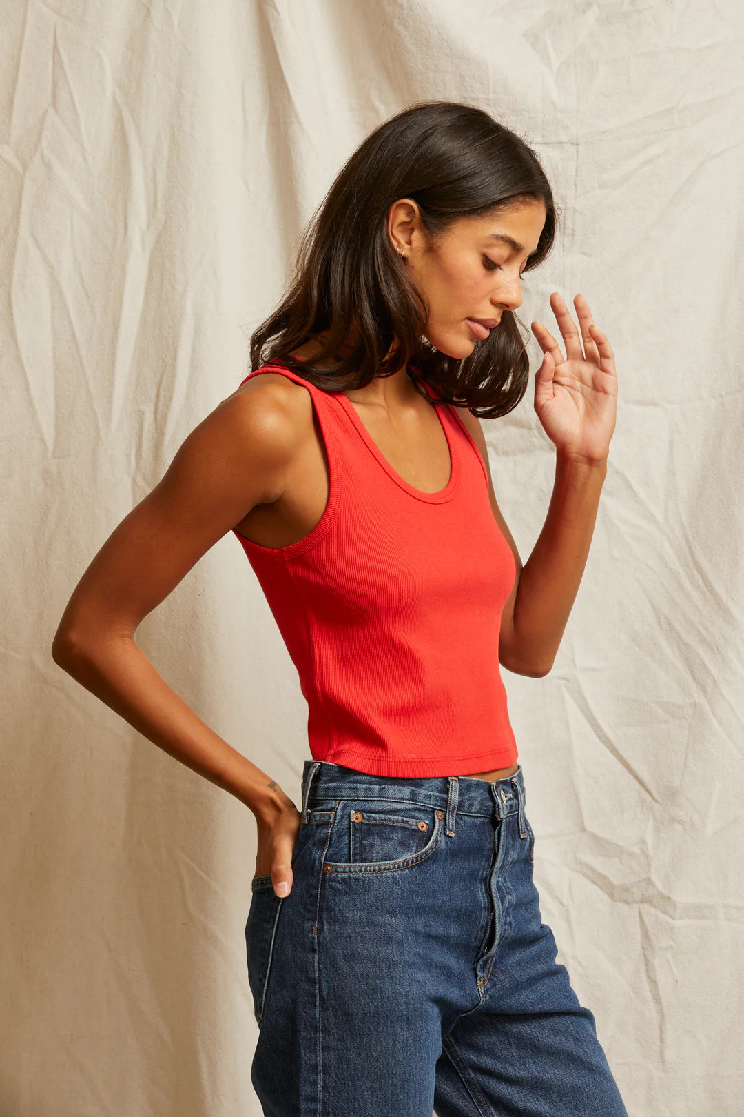 Blondie Tank Poppy Red