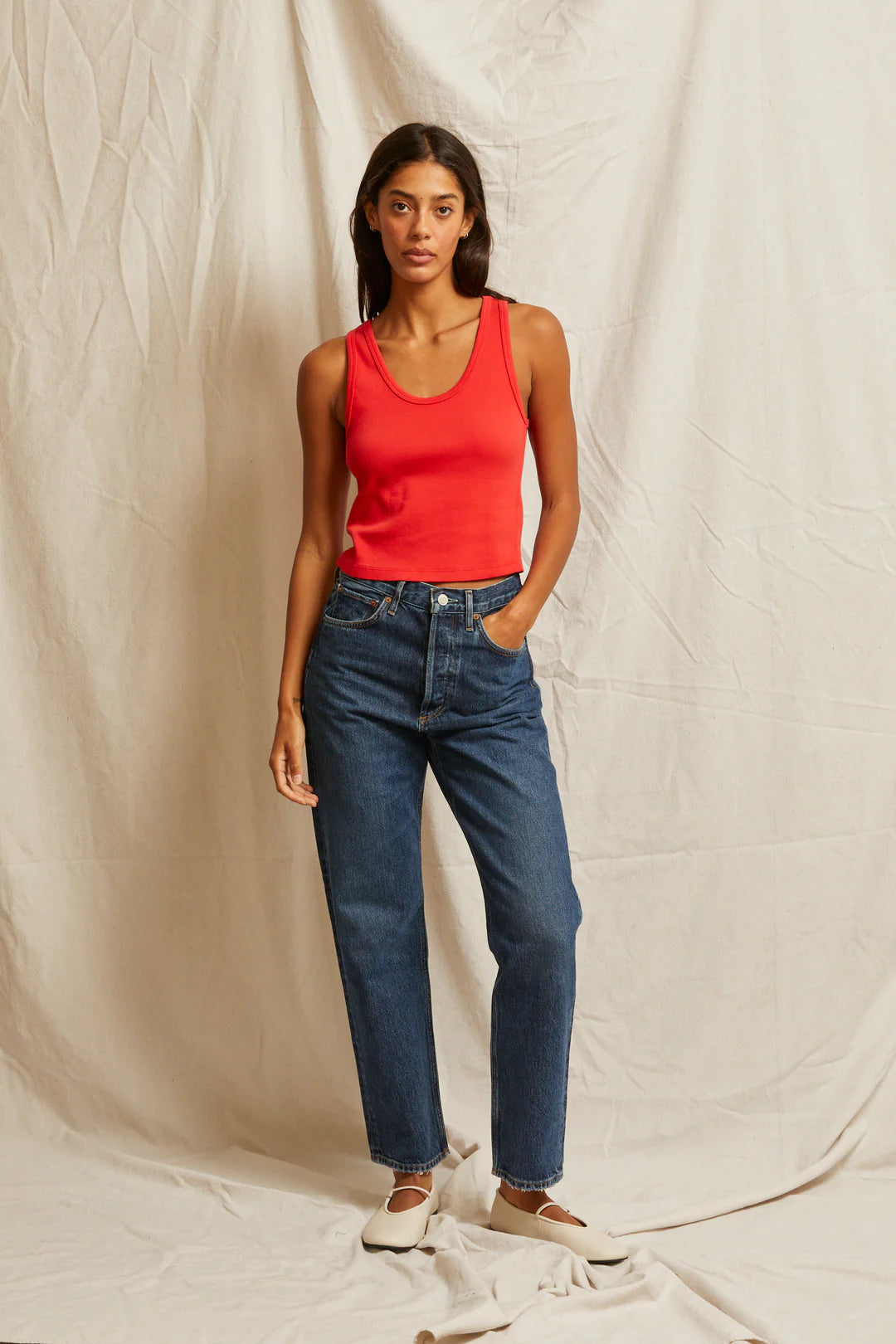 Blondie Tank Poppy Red