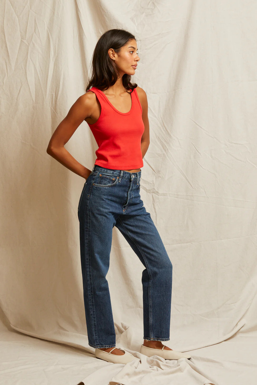 Blondie Tank Poppy Red