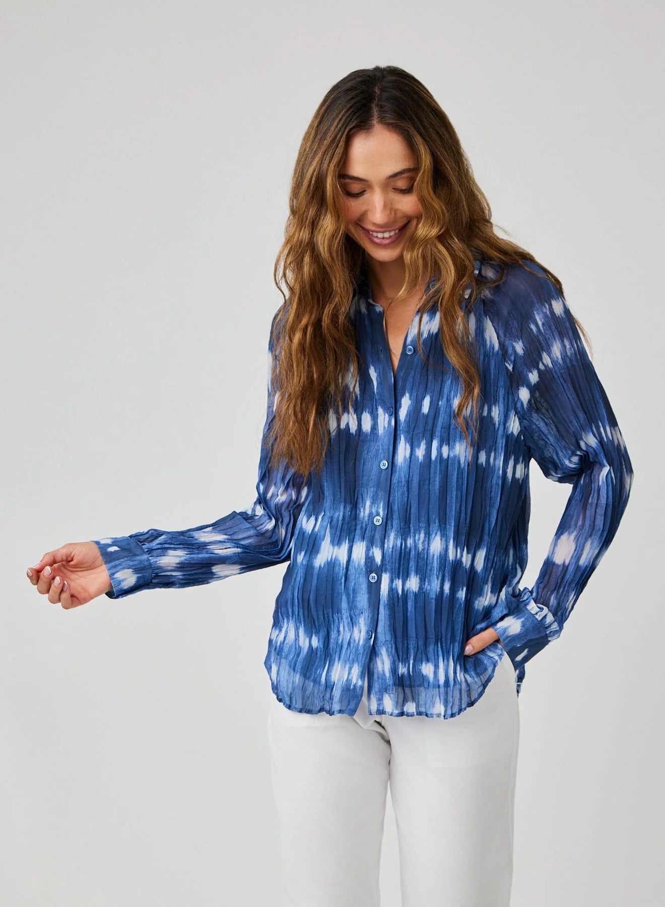 pleated reglan top