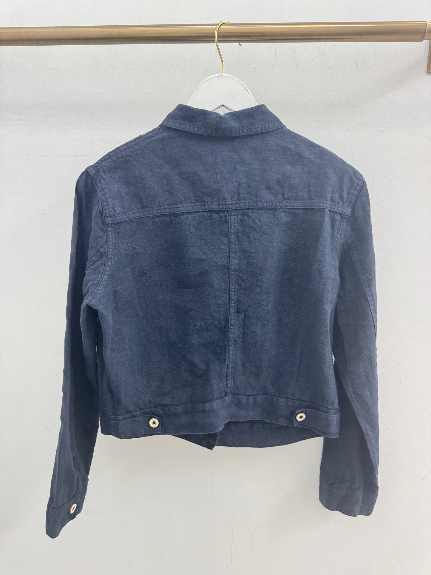 Santorini Linen Jacket Navy