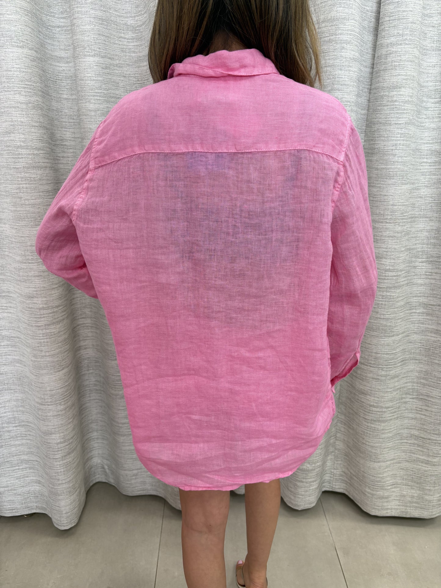 St Tropez Pink Button Down