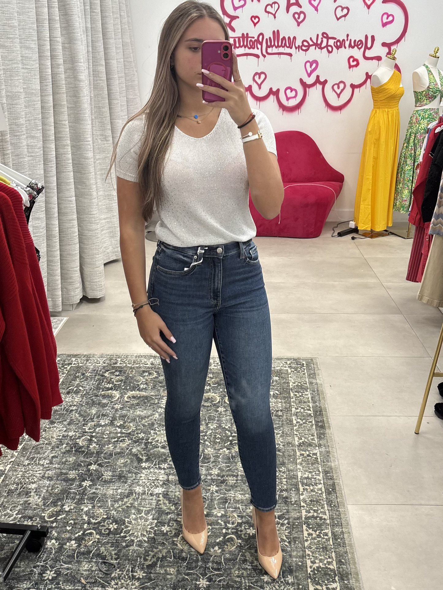 Lurex Sweater White