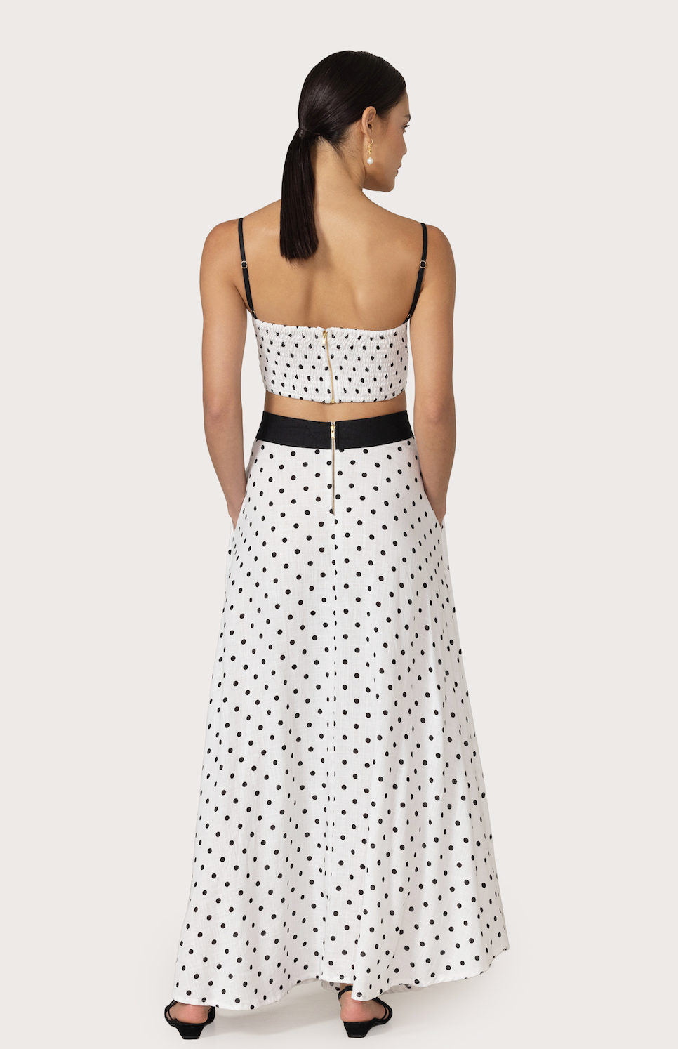 Talia Linen Top Margot Spot