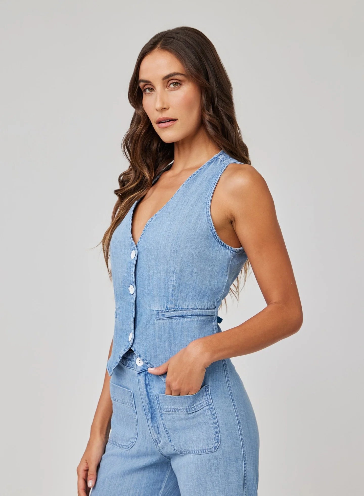 Welt Vest in Sea Breeze