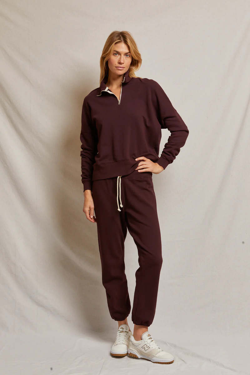 French Terry half zip