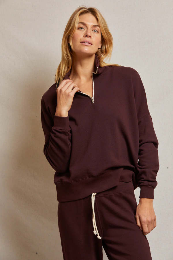 French Terry half zip