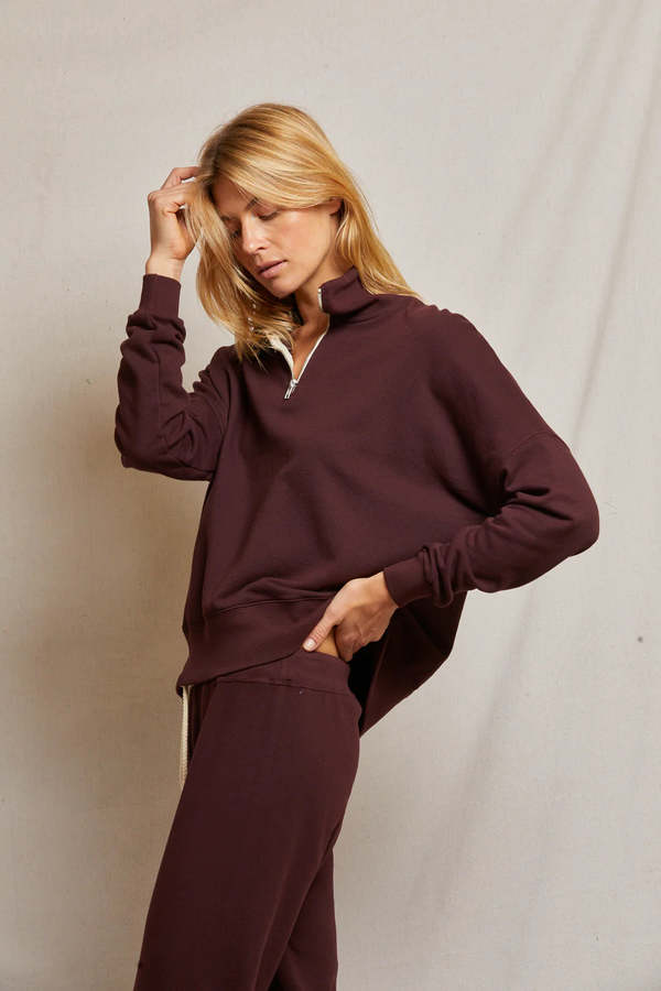 French Terry half zip