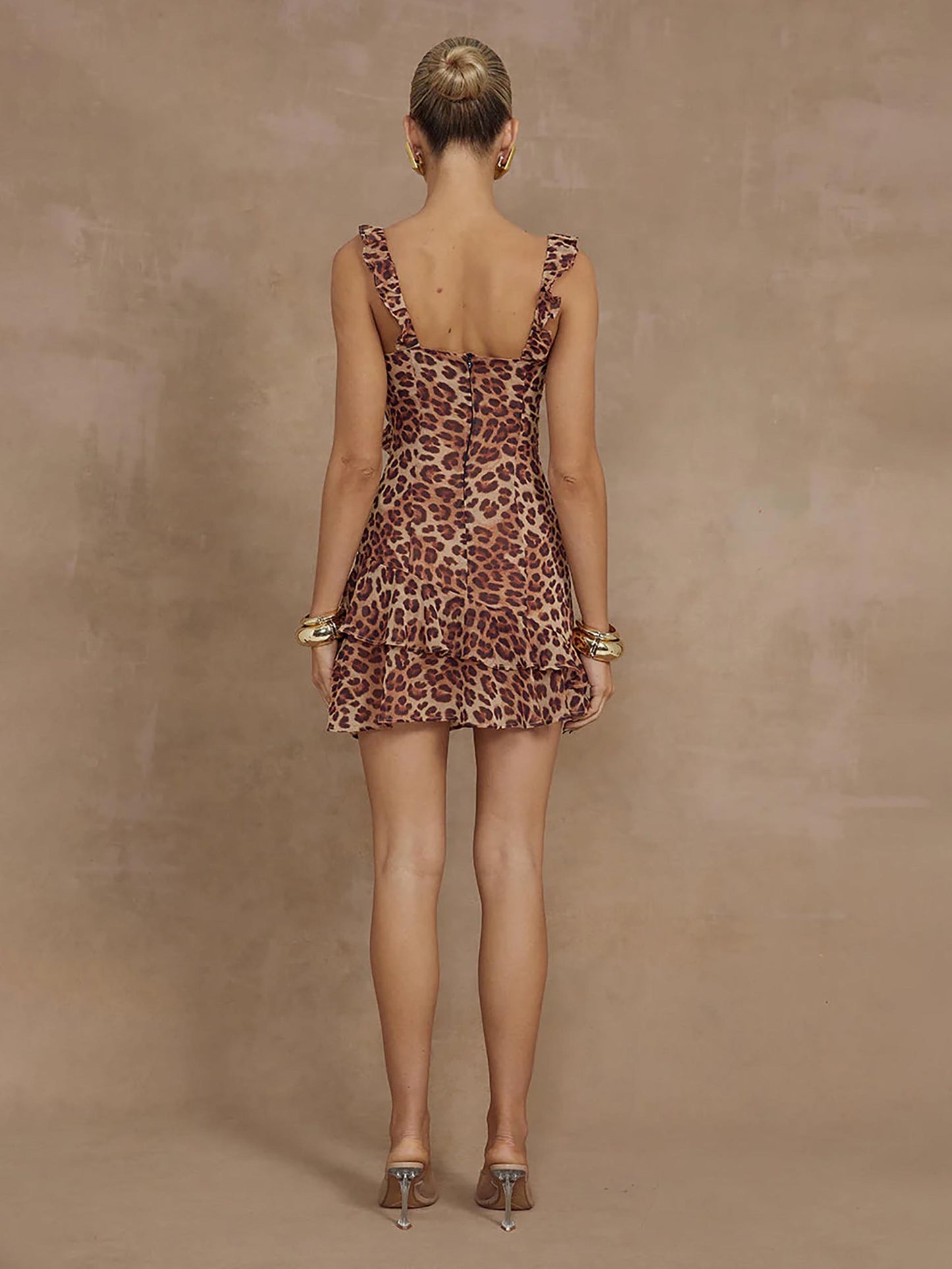 Runaway Romelly Mini Dress Leopard