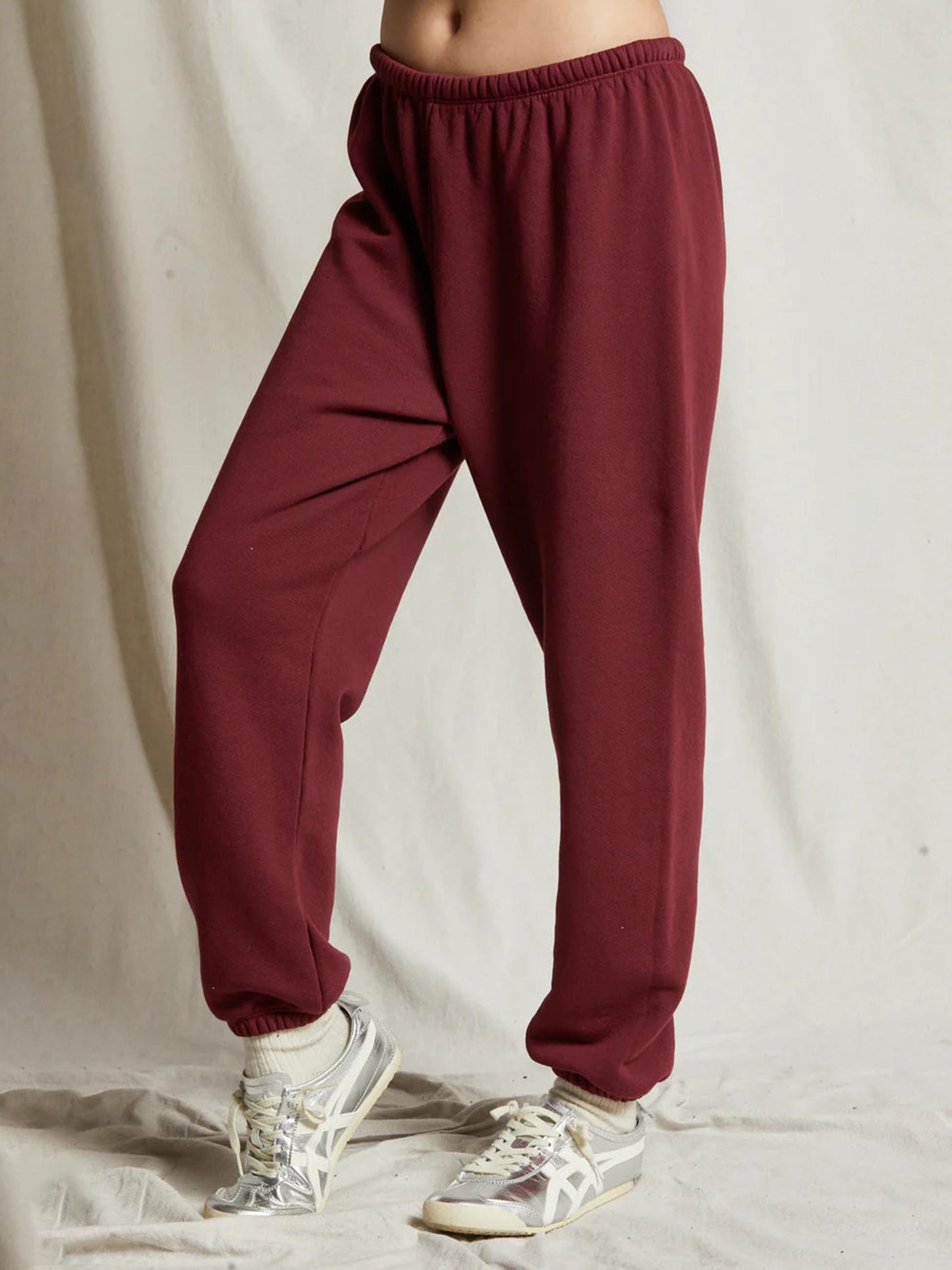 French Terry Easy Sweatpants Cranberry