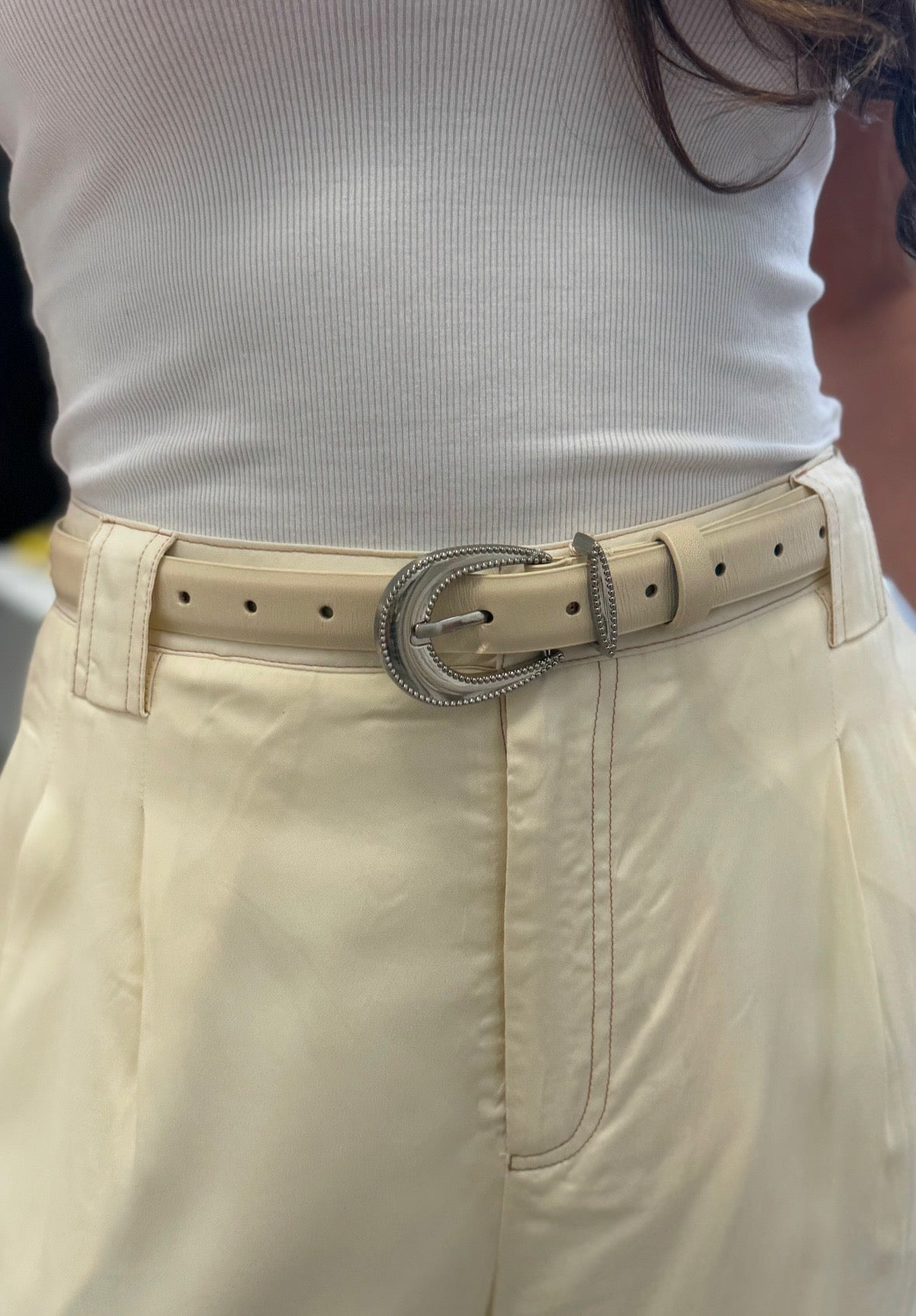 The Pilata Belt White