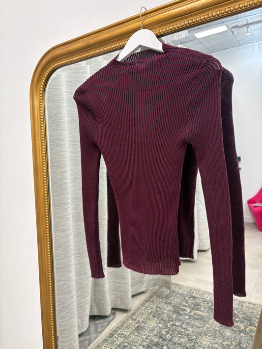 Pacie Knit Burgundy