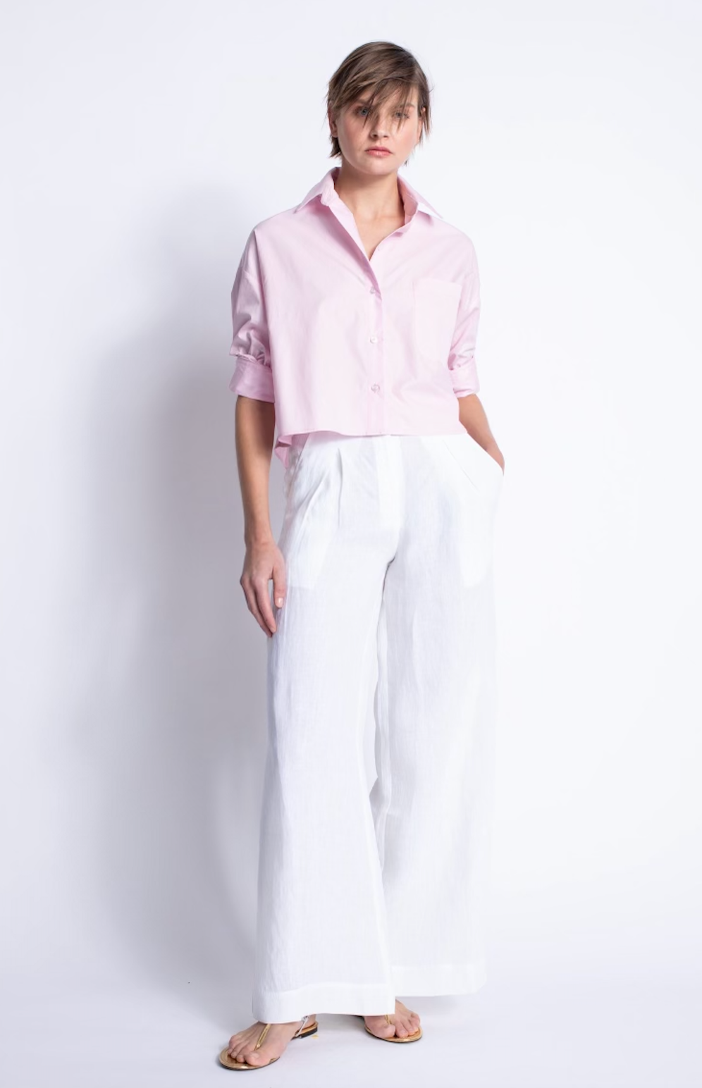 Malaga Solid Pink Shirt