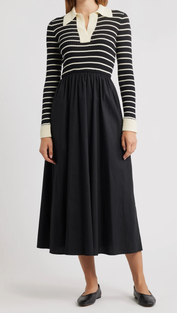 Twofer midi Dress