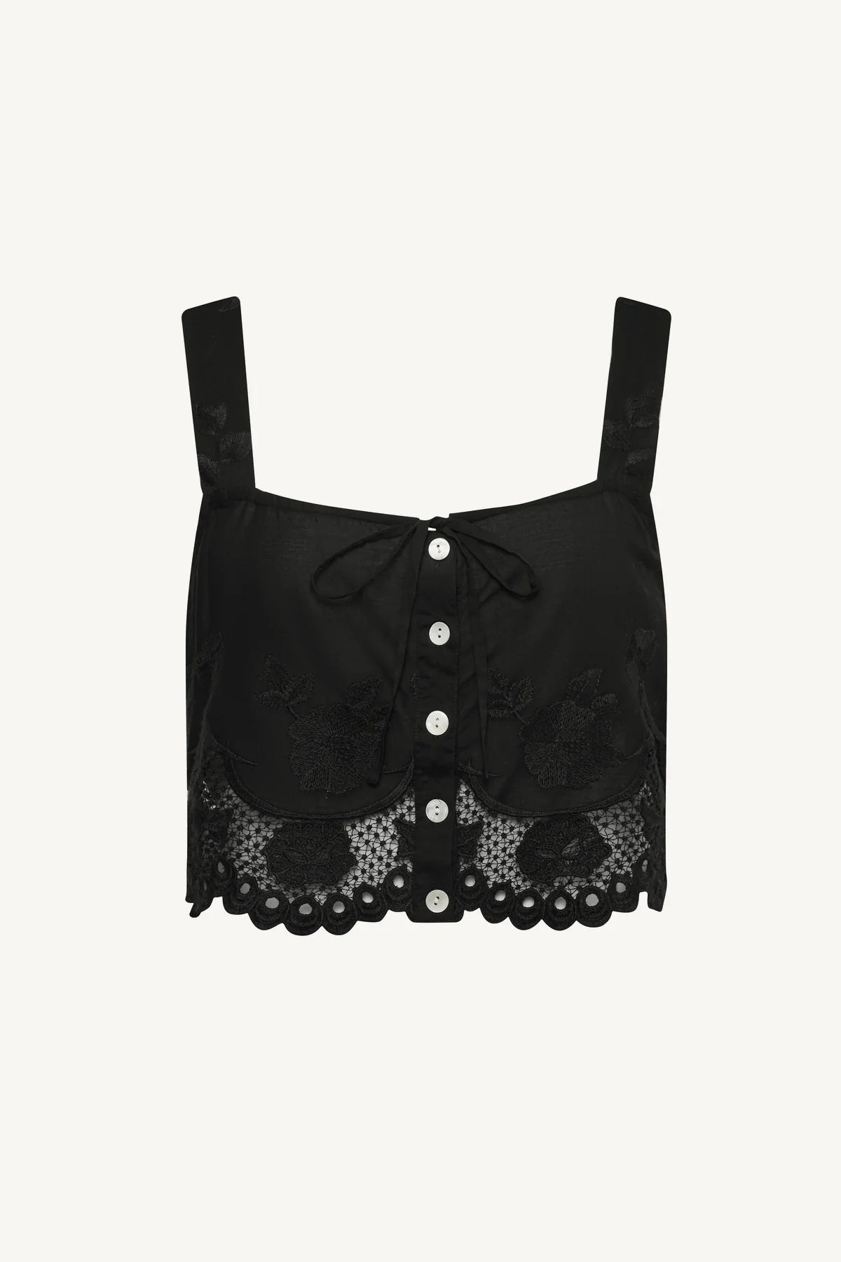 Flora Broderie Tank