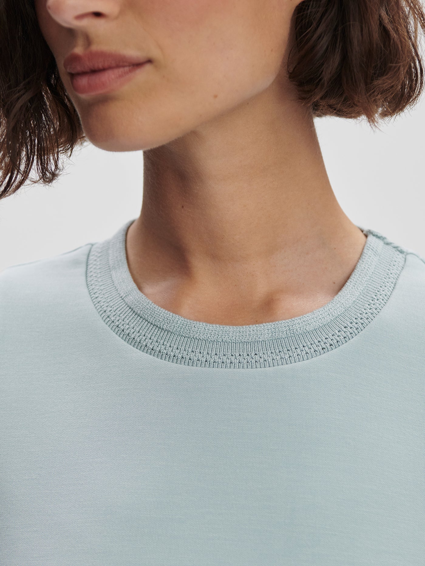 Shea Crop top Ether Blue