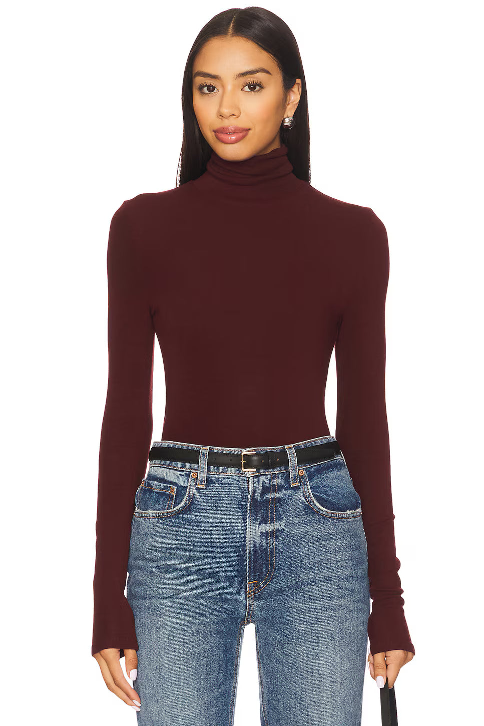 Fleur Top Bordeaux