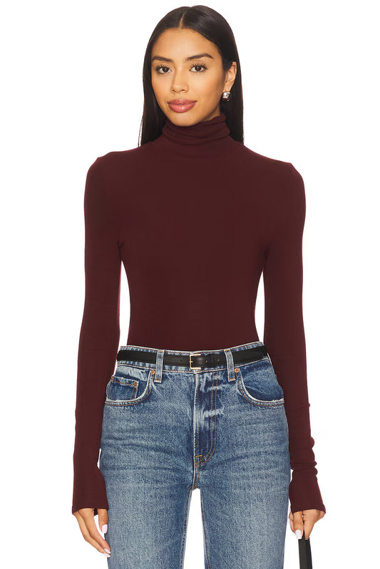 Fleur Top Bordeaux