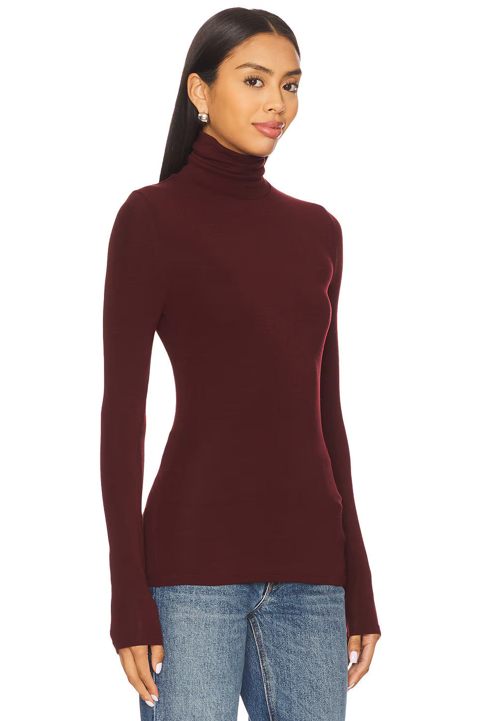 Fleur Top Bordeaux