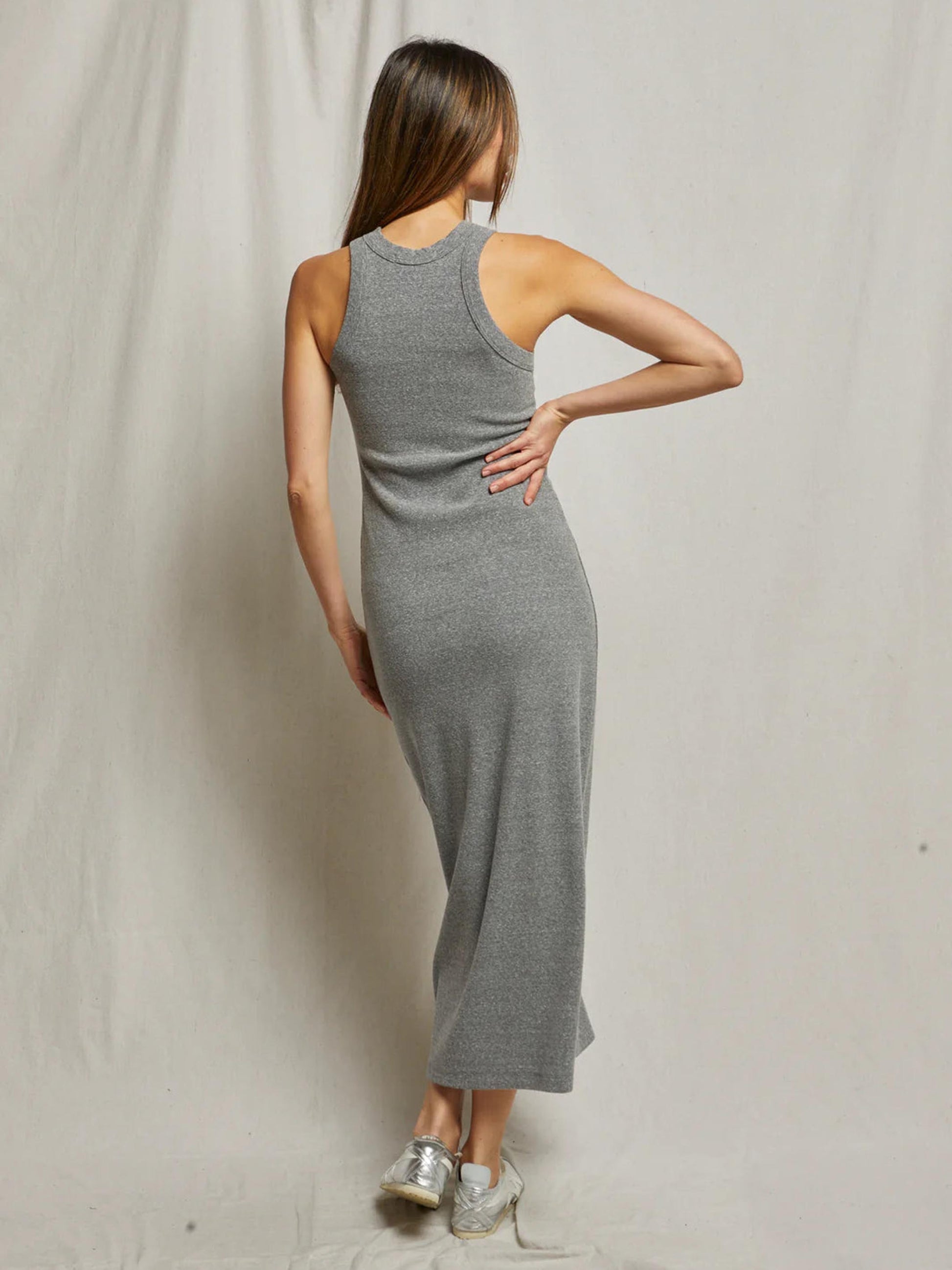 Structured Tank Dress Grey Medium Structured Tank Dress Grey Medium
