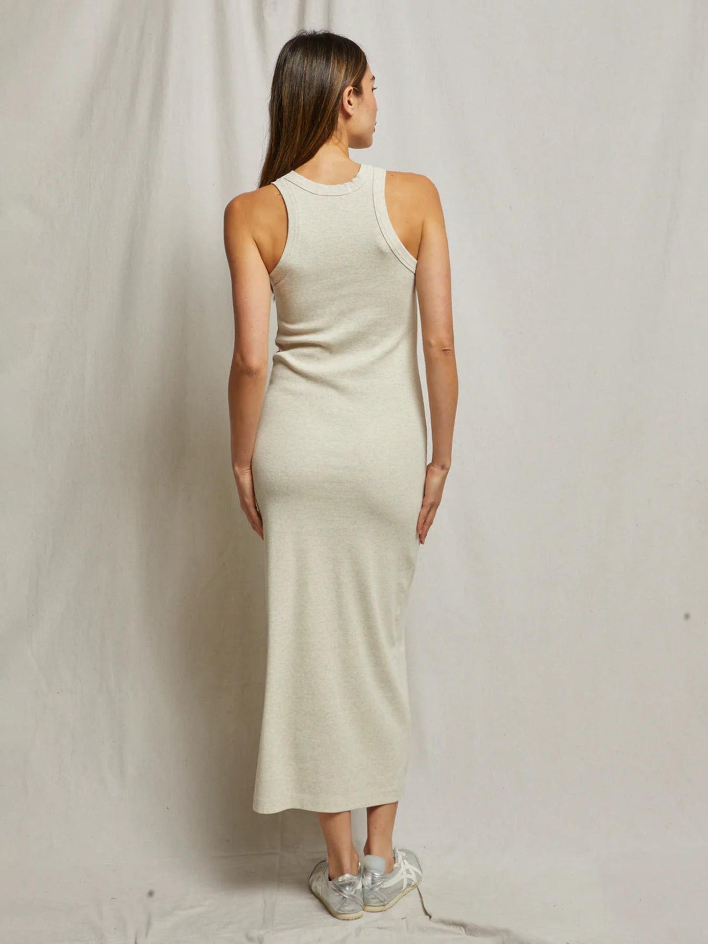 Structured Tank Dress Oatmeal