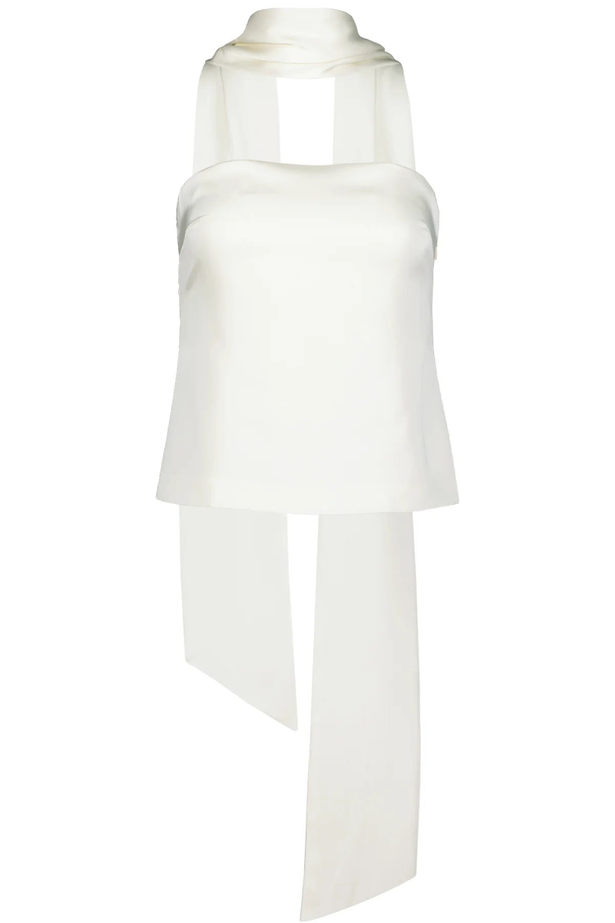 Hailey Satin Scarf Top