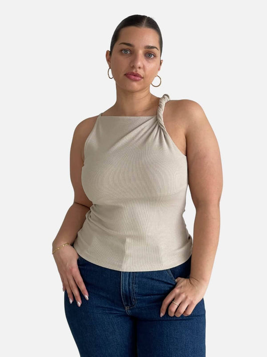 Ione Asym Top beige