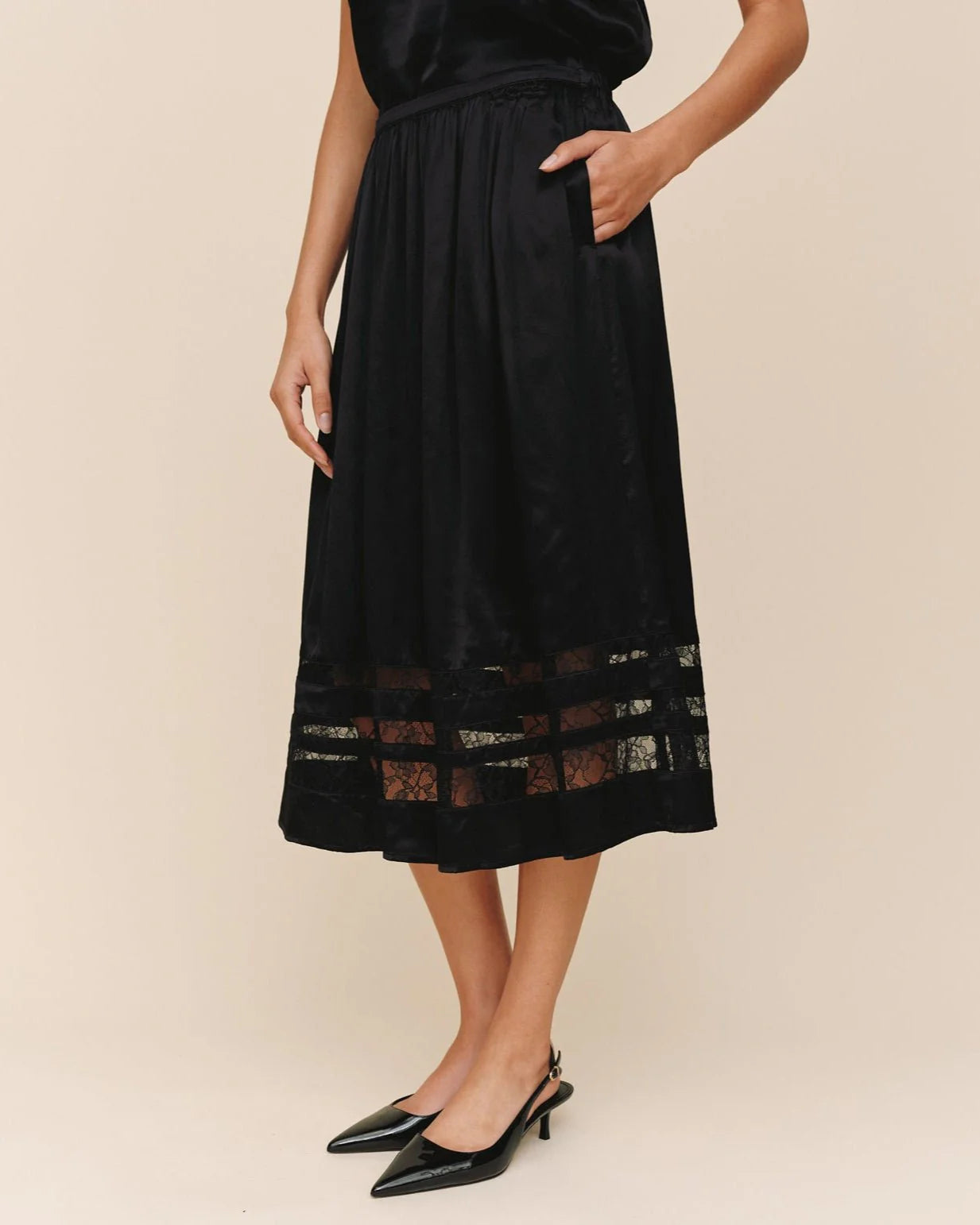 Midi Lace Skirt