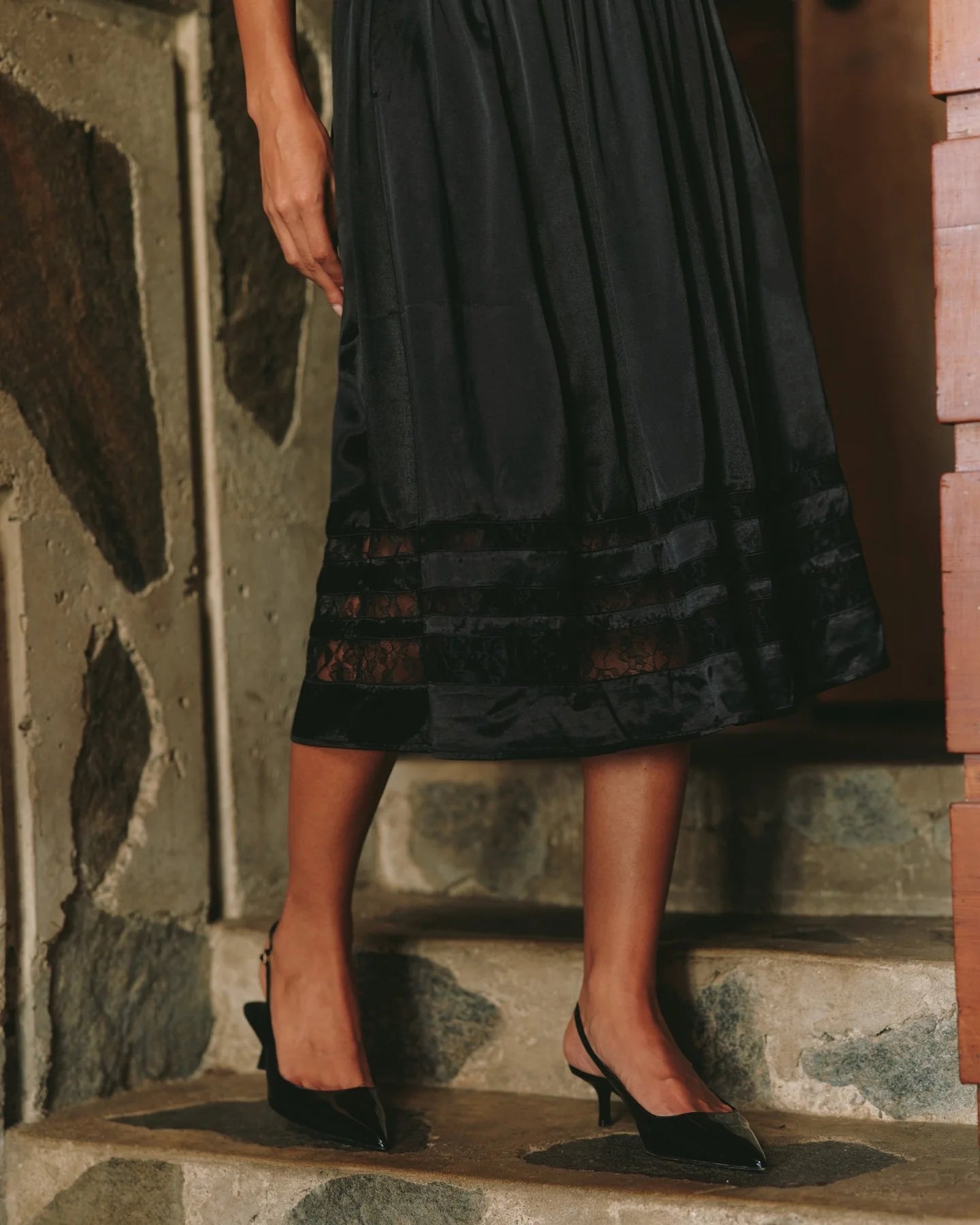 Midi Lace Skirt