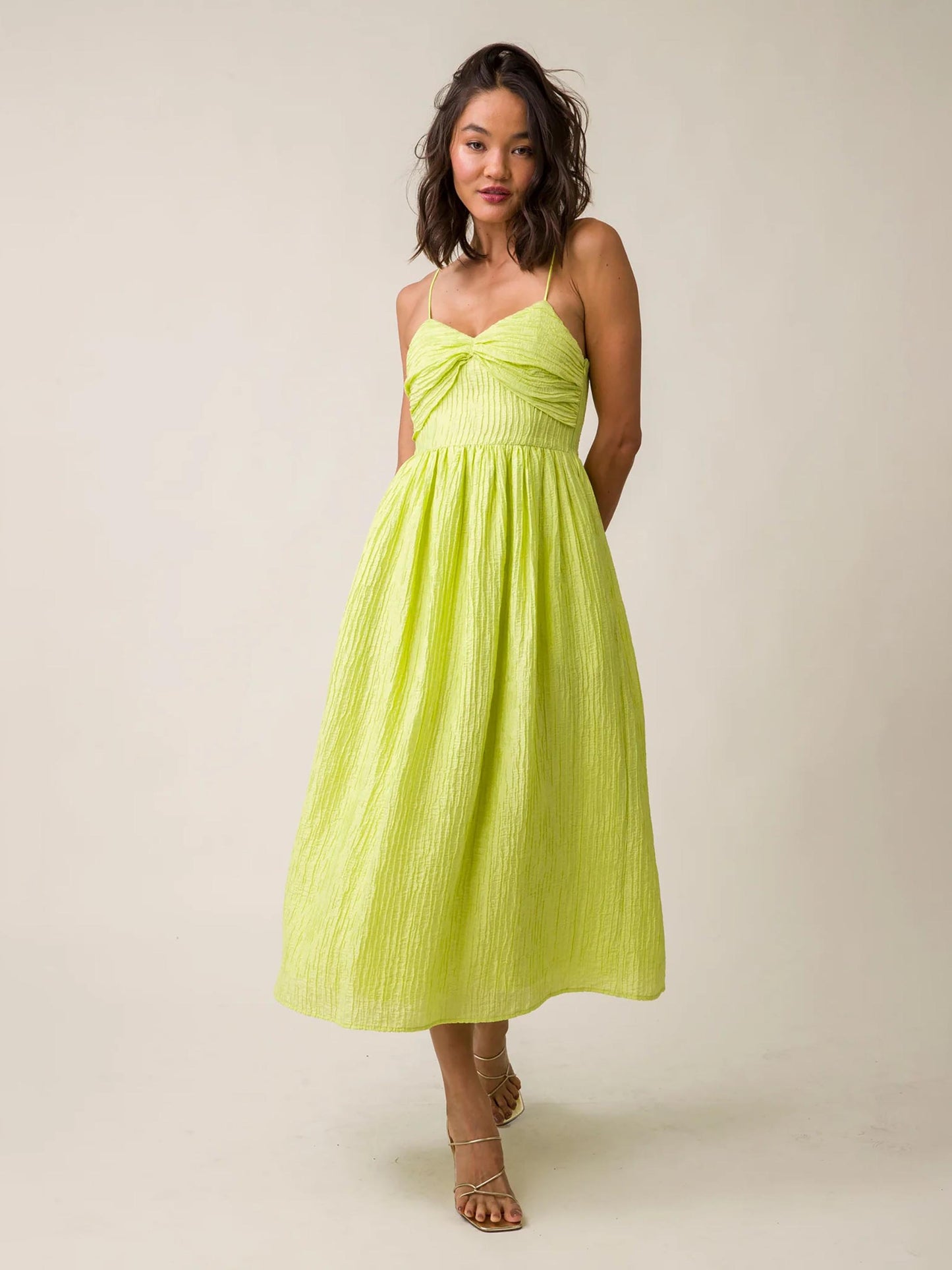 maia midi dress Maia Sleeveless Bow Midi Dress Elegant & Feminine Style