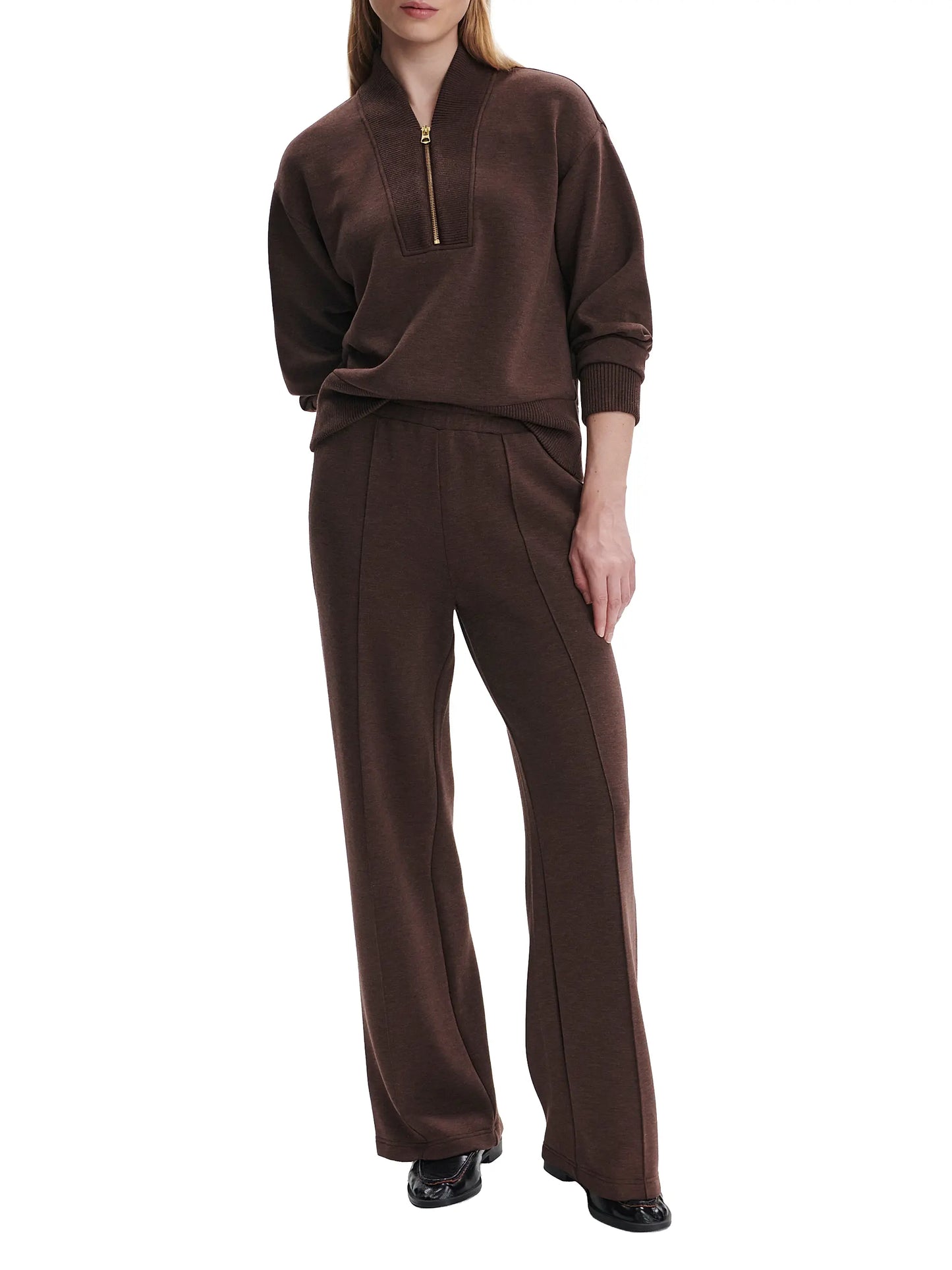 The Wide Leg Pant In Coffee Bean