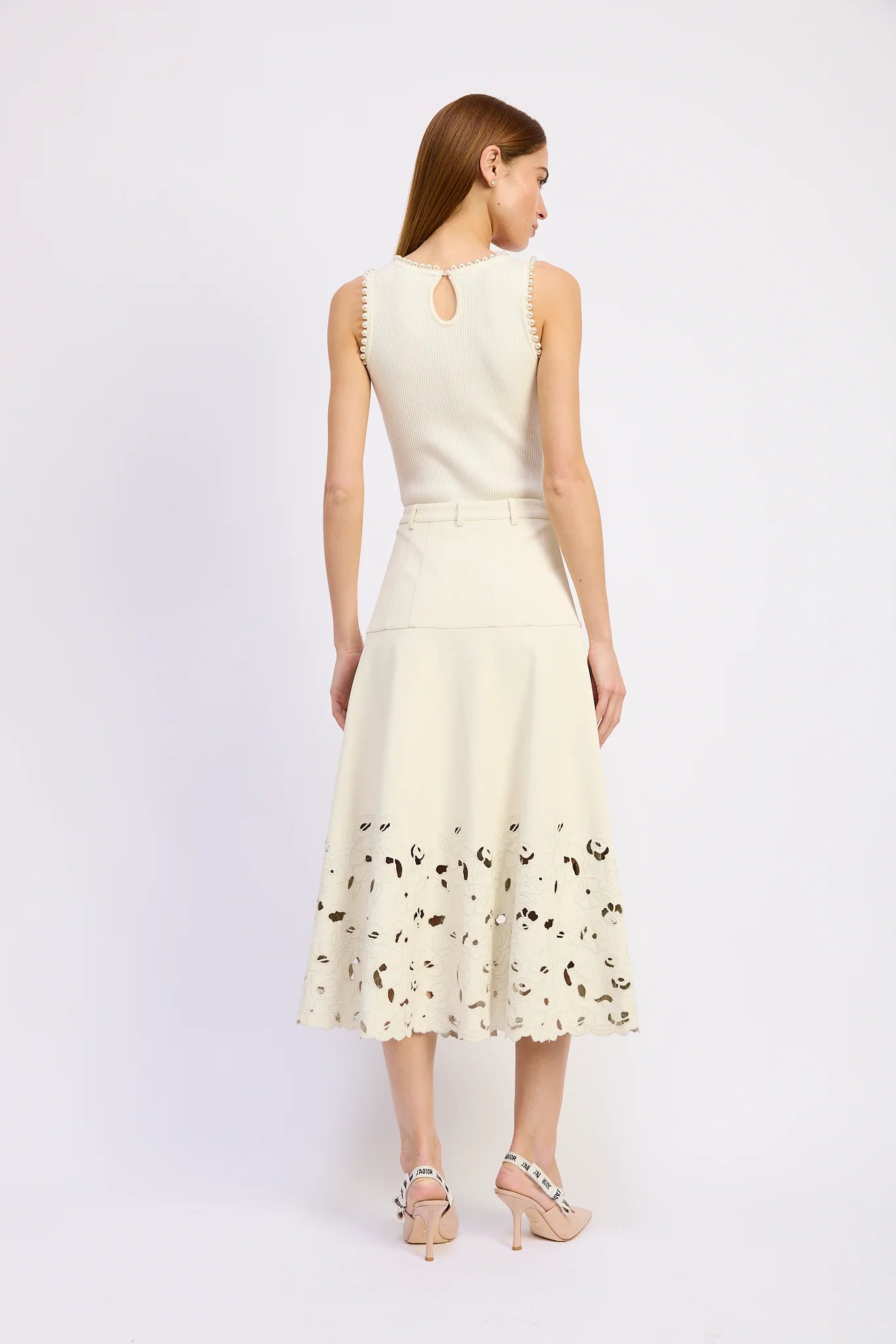 Ribbed Pearl Body Suit