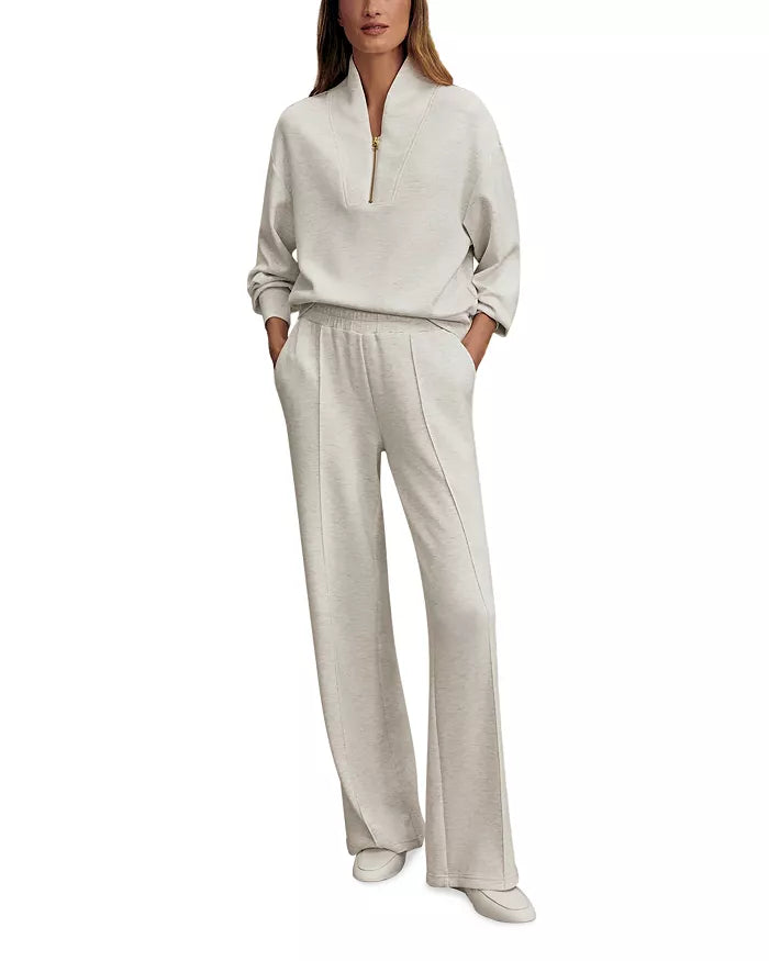 The Wide leg Pant 28 Ivory Marl