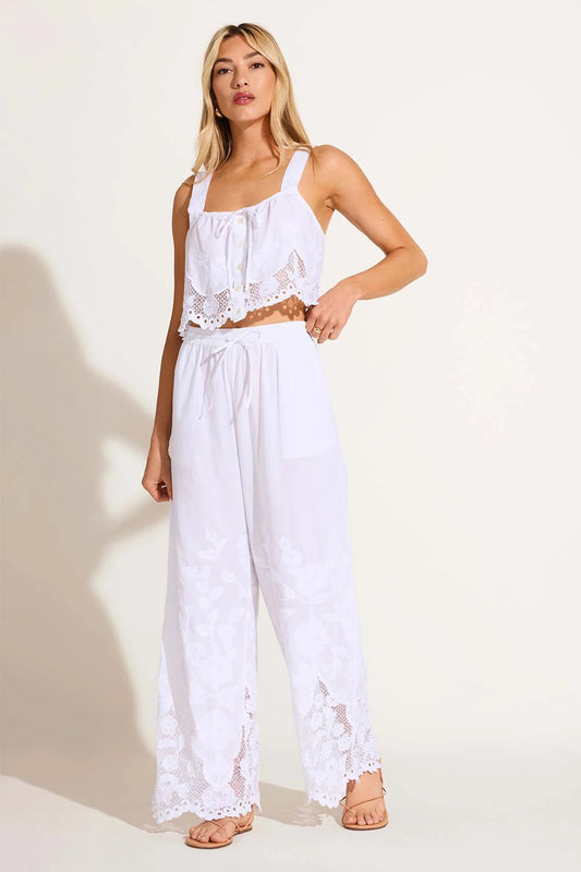 Flora Broderie Pant W
